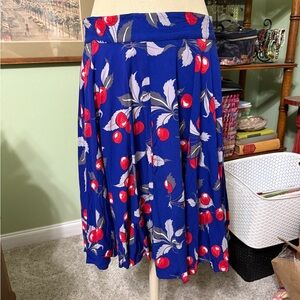 Trashy Diva Blue Skirt with Cherry Design